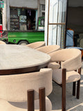 TRAVERTINE DINING TABLE