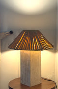 Travertine lamp